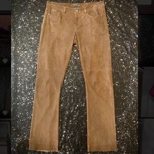 Ralph Lauren Brown Suede Pants